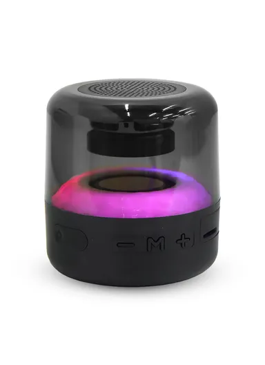 5W 500mAh Portable Flashing Colorful Light Bluetooth Speaker Mini Z5 (D9 x H9)cm-Black