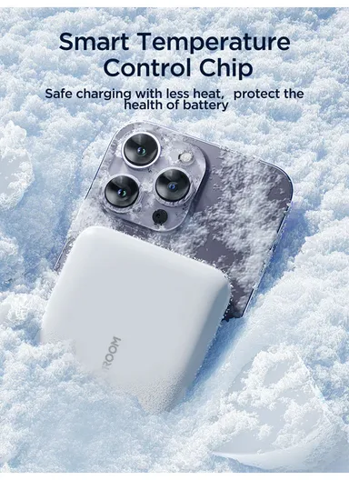 10000mAh PD20W Fast Charging Mini MagSafe Wireless Magnetic Power Bank JR-W020 - Black