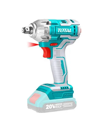 20V Lithium-ion Cordless Impact Wrench With 2Pcs 2.0Ah Battery Pack &amp; Charger TIWLI2038