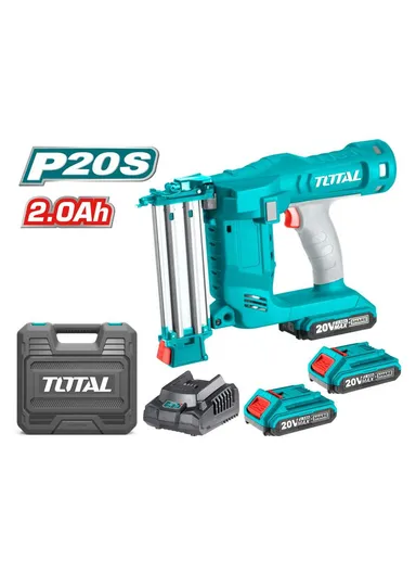 20V Lithium-ion Cordless Brad Nailer Industrial With 2Pcs 2.0Ah Battery Pack &amp; Charger TCBNLI2001