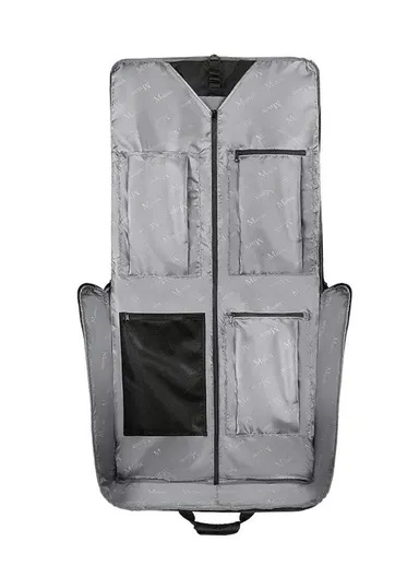 Large Capacity Travel Garment Bag with Shoulder Strap for Business - Black
