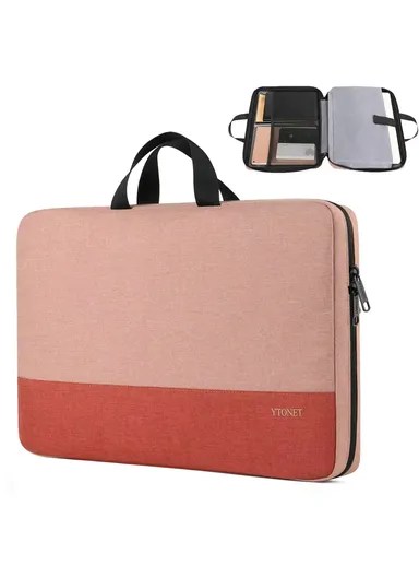 Laptop Sleeve Bag Water Resistant Durable Computer Carrying Case - Pink
