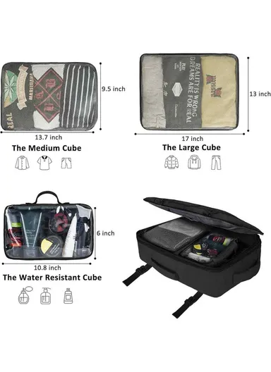 Large Capacity Men′s Multifunctional Waterproof Computer Laptop Bag for Business Trip Travel -  Grey