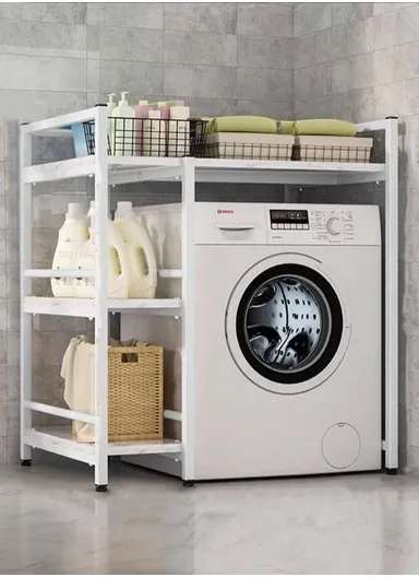 Versatile Washing Machine Rack for Maximizing Laundry Room Space &amp; Organizing Essentials (W110 x D60 x H110)cm