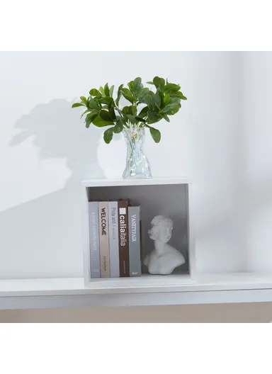 34x28.5x32cm White Storage Cabinet Easy Assembly Book Shelf with Included Hardware 3555KH 