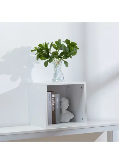 34x28.5x32cm White Storage Cabinet Easy Assembly Book Shelf with Included Hardware 3555KH 