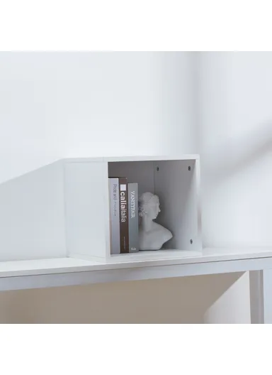 34x28.5x32cm White Storage Cabinet Easy Assembly Book Shelf with Included Hardware 3555KH 