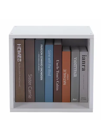 34x28.5x32cm White Storage Cabinet Easy Assembly Book Shelf with Included Hardware 3555KH 