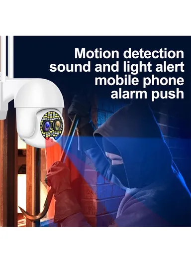 2.0MP PTZ Wireless Wifi IP Camera WITH ZOOM &amp; AUTO TRACKING FUNCTIONS With Full Color Day &amp; Night VISION, Audible Alarm (APP: ICAM365) C-P12-59-2