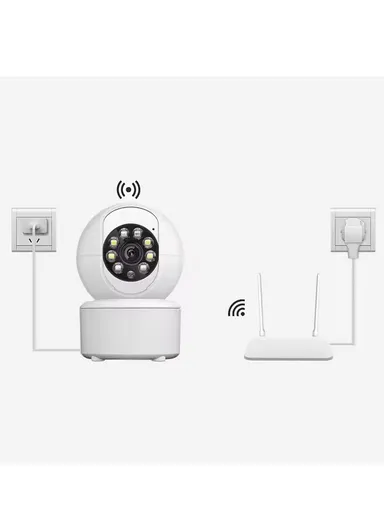 4.0MP Smart Double-Light PTZ IP WiFi Indoor Camera With Full-Color Night Vision (APP: ICSEE) R7-40R