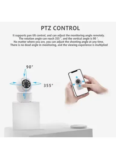 4.0MP Smart Double-Light PTZ IP WiFi Indoor Camera With Full-Color Night Vision (APP: ICSEE) R7-40R