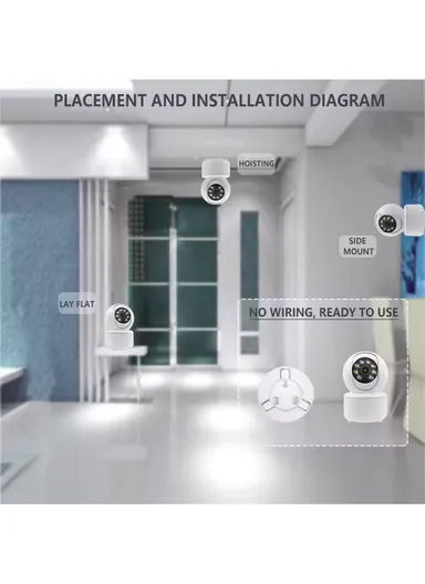 4.0MP Smart Double-Light PTZ IP WiFi Indoor Camera With Full-Color Night Vision (APP: ICSEE) R7-40R