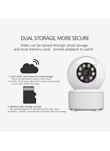 4.0MP Smart Double-Light PTZ IP WiFi Indoor Camera With Full-Color Night Vision (APP: ICSEE) R7-40R