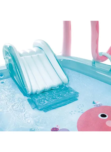 Friendly Octopus Fancy Play Center Pool with Water Slide 56138 (L234 x W183 x H150)cm