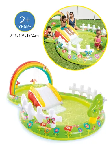 2+Years My Garden Inflatable Play Center with Slide 57154 (L290 x W180 x H100)cm