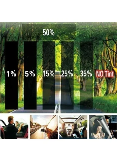 300x50cm Car Window Tint Film Roll Sun Protection Vehicle Solar Tinting Film - 5 Percent