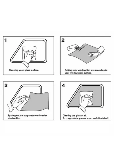 300x50cm Car Window Tint Film Roll Sun Protection Vehicle Solar Tinting Film - 5 Percent