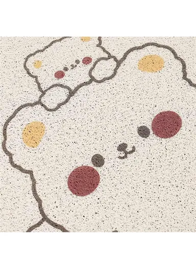 4Pcs Set Vehicle Floor Protector Mats For Front &amp; Rear Non-slip Wire Loop Car Interior Carpet - Two Bears