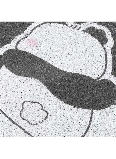 4Pcs Set Vehicle Floor Protector Mats For Front &amp; Rear Non-slip Wire Loop Car Interior Carpet - Panda