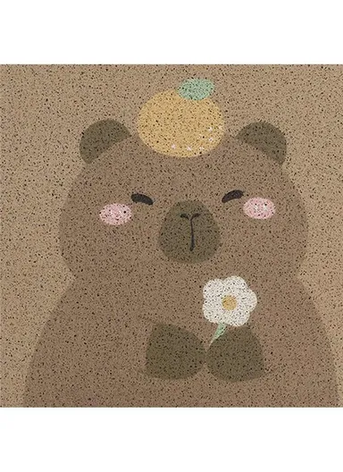 4Pcs Set Vehicle Floor Protector Mats For Front &amp; Rear Non-slip Wire Loop Car Interior Carpet - Capybara