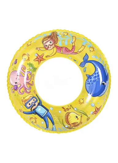 60cm 4+ Years Ocean World Swim Ring For Kids 37592 - Yellow