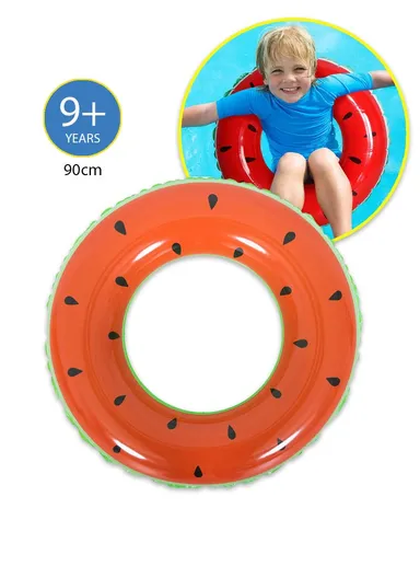 90cm 9+ Years Watermelon Swim Ring For Kids 35277 - Red
