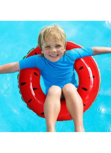 90cm 9+ Years Watermelon Swim Ring For Kids 35277 - Red