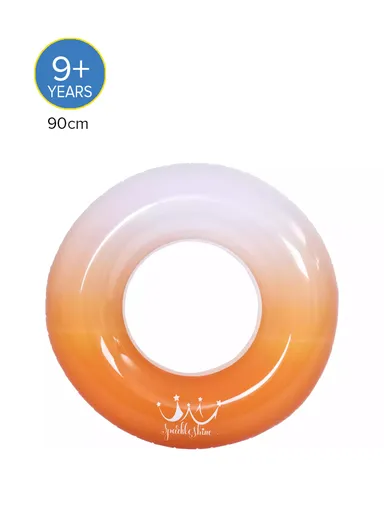 90cm 9+ Years Gradient Jelly Swim Tube For Kids 35100 - Orange