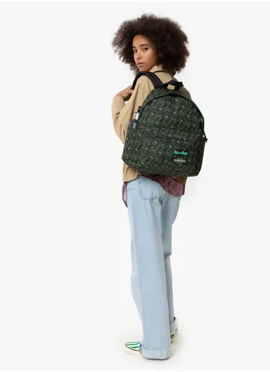 24L 14" Laptop Multi Compartment Nylon School Backpack 271366 (W30 x D18 x H40)cm - Black / Green