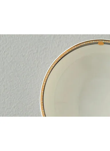 Modern Glow Bone China Bowl 15 cm Black