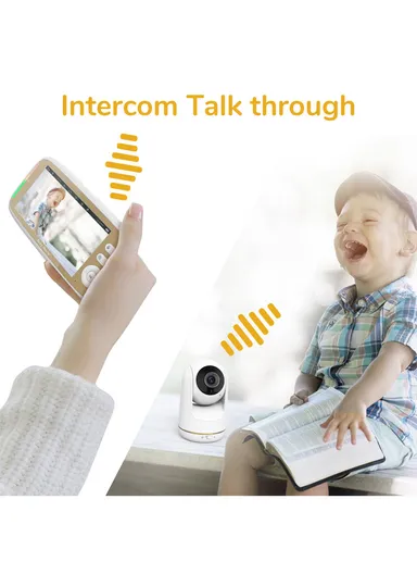 2.4GHz 720P HD Two-Way Wireless Baby Monitor With 5" LCD Screen, VOX Mode, 8 Songs, Night Vision, 3 Zoom, Alarm &amp; Temperature Display VB803