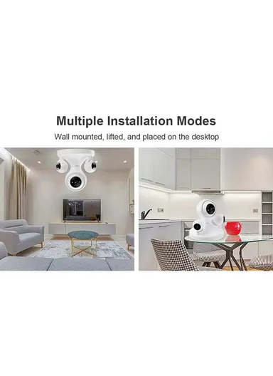 Three-Screen 2.0MP WiFi IP PTZ Indoor Security Dome Camera With Night Vision (APP: IPC360HOME) PT340-PW-2-B