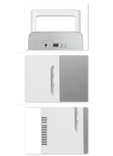 12L Car 12V DC/Home 220V AC Dual-Use Portable Front Glass Door Mini Refrigerator Fridge With Hot/Cold Switch Adjustment, Touch Panel &amp; Digital Display Temperature For Cars, Boats, Bedrooms, Offices, Camping, Picnics,