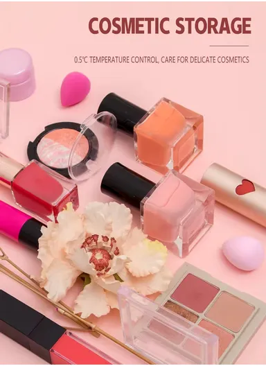 12L Car 12V DC/Home 220V AC Dual-Use Portable Front Glass Door Mini Refrigerator Fridge With Hot/Cold Switch Adjustment, Touch Panel &amp; Digital Display Temperature For Cars, Boats, Bedrooms, Offices, Camping, Picnics,