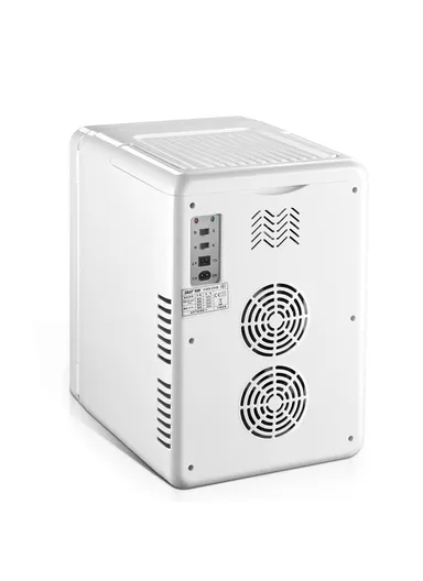 22L Car 12V DC/ Home 220V AC Dual-Use Dual Core Mini Refrigerator Adjustable Hot/Cold With Handle PD-22 (W30 x D27.5 x H43)cm - Bronze GOLD