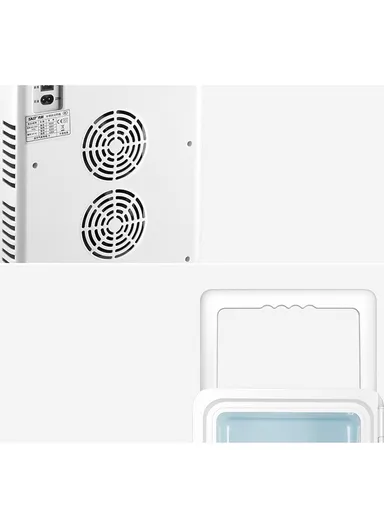22L Car 12V DC/ Home 220V AC Dual-Use Dual Core Mini Refrigerator Adjustable Hot/Cold With Handle PD-22 (W30 x D27.5 x H43)cm - Bronze GOLD