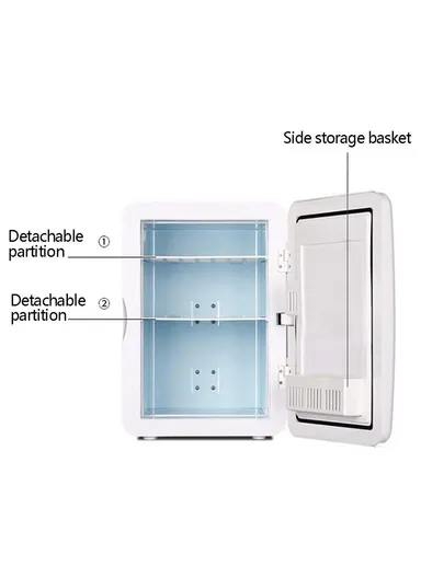 22L Car 12V DC/ Home 220V AC Dual-Use Dual Core Mini Refrigerator Adjustable Hot/Cold With Handle PD-22 (W30 x D27.5 x H43)cm - Bronze GOLD