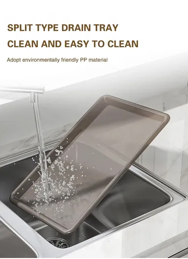 Smooth-Glide Pull-Out Cabinet Organizer with Premium Bowl Storage (L40 x W26 x H12)cm - Black