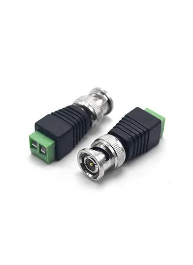 10Pcs Connector BNC male to 2 female green terminal