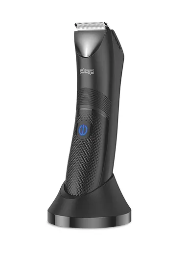 Men's 600mAh 5W Rechargeable Ceramic Blade Body Hair Trimmer, 5200RPM Waterproof Professional Hair Trimmer 60122