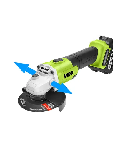 4000mAh 7500rpm 21V Brushless Angle Grinder 115mm Disc Diameter With Protection Guard WD040540210