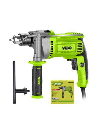 1050W 3200rpm Corded Impact Drill, Drilling Power Tool For Steel, Concrete &amp; Wood WD010221050