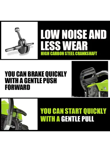 55cc 2.2KW/2.9HP 550ml Gasoline Chainsaw With Bar Protector &amp; Accessories WD020812055