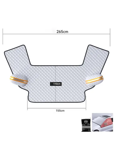 Winter Car Windshield Front Window Cover Aluminium Film Snowproof Protective Cover ST-4013 - M