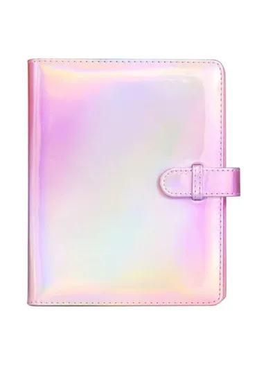 3-inch 256 Pockets Photos Storage Album PU Leather Photo Storage Book (L19.9 x W16)cm - Magic Pink