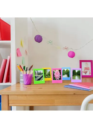 3-inch 256 Pockets Photos Storage Album PU Leather Photo Storage Book (L19.9 x W16)cm - Magic Pink