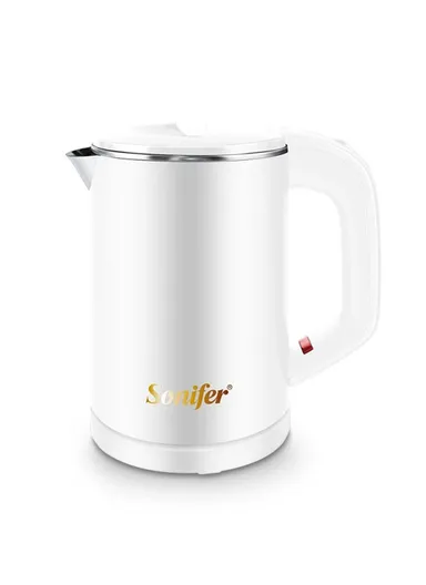 800W 600ml Stainless Steel Fast Boiling Electric Kettle with 360-Degree Rotational Base SF-2058 (D11.5 x H16.5)cm - White