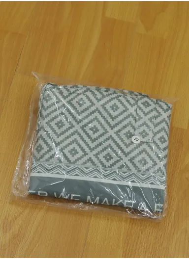 Linen &amp; Cotton Waterproof Interior Storage Quilt Bag JY020 (W60 x D24 x H40)cm-Green