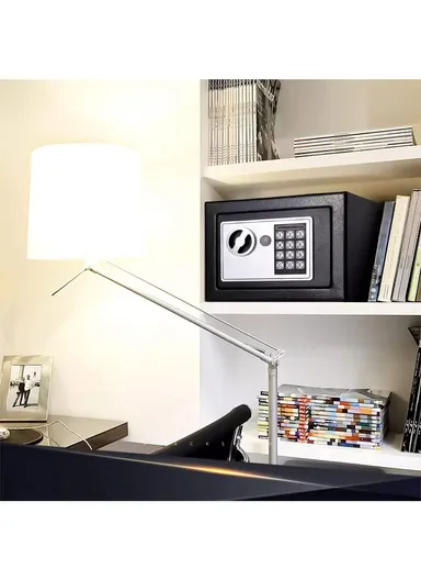 3Kg Mini Digital Electronic Keypad Lock Built-In 2 locking Bolts Safe Box T-17E (W23 x D17 x H17)cm - Pink