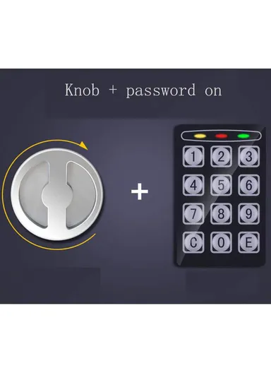 3Kg Mini Digital Electronic Keypad Lock Built-In 2 locking Bolts Safe Box T-17E (W23 x D17 x H17)cm - Beige